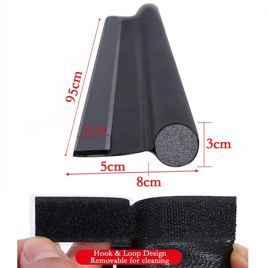 93cm Door Bottom Seal Strip Flexible Wind Noise Reduction Stopper Under Door Blocker Anti Collision Dustproof Soundproof Strips